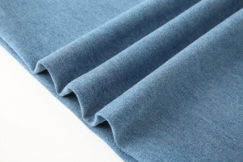 MUJER 2025 Women's Jeans Blue Baggy Jeans for Women High Waist Mom Jeans Woman Wide Leg Denim Pants Woman Jeans Summer Trousers