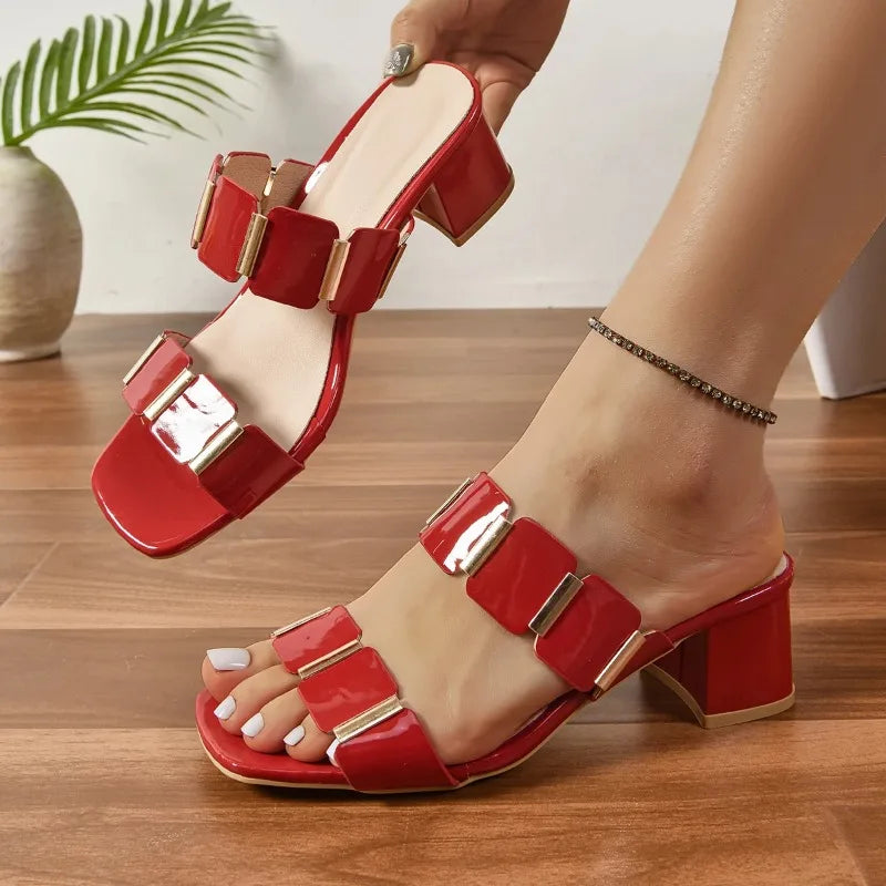 New Shoes for Women Fashion Summer High Heels Sandals Sexy Comfortable Women Sandals Female Outdoor Designer Shoes for Women