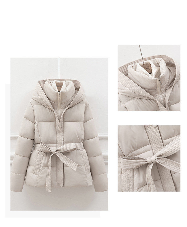 Fashion Personality Women's Short Waist Down Coat